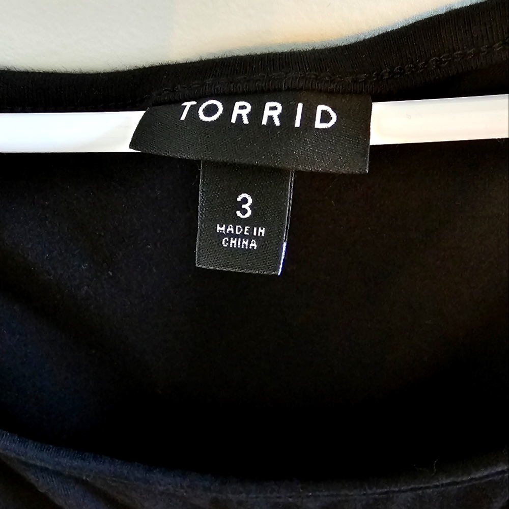 Torrid Midi Challis And Jersey Dress - Picture 6 of 7